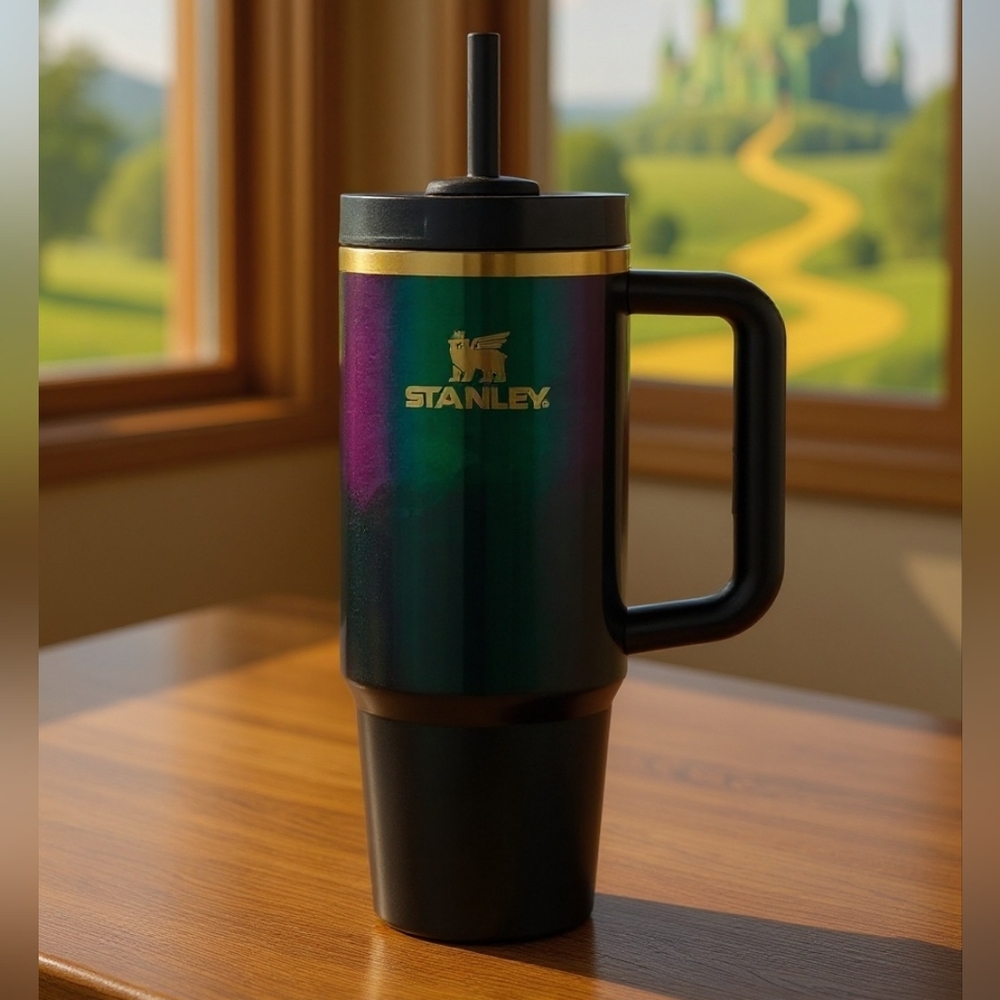 STANLEY Wicked! Green/Black w Gold Trim 30oz Tumbler New